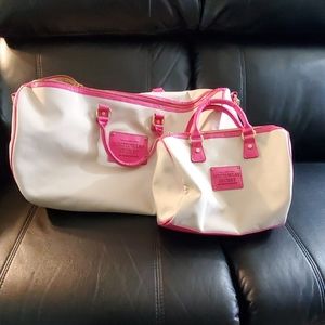 Victoria's Secret overnight bag with small tote